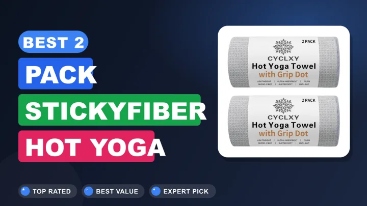 Best 2-Pack Stickyfiber Hot Yoga Towels for Grip