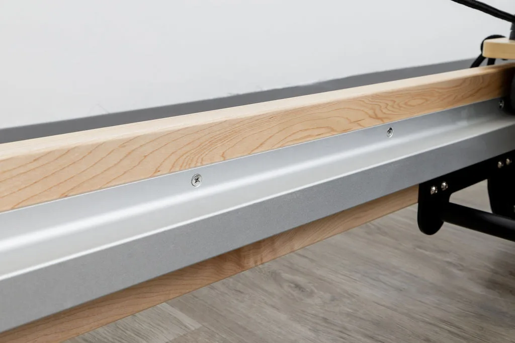 Pilates reformer carriage rails