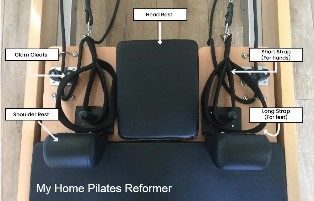 Pilates reformer shoulder rests