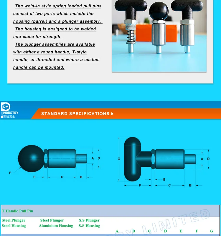 reformer footbar plunger pin