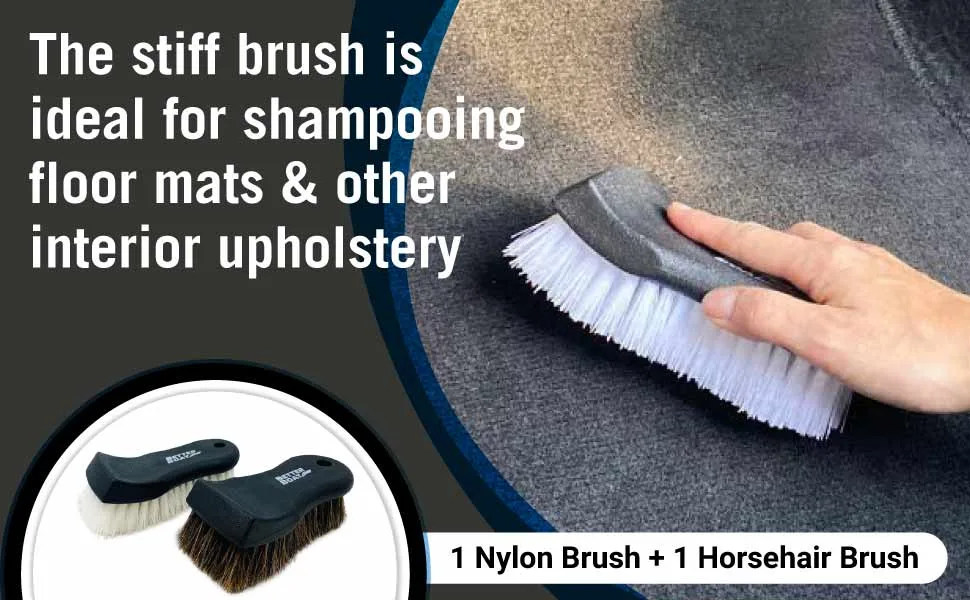 soft-bristle horsehair upholstery brush