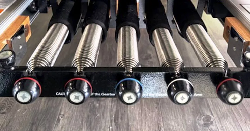 why does my reformer spring feel too strong